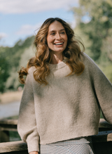 Darcy Yak & Alpaca Oversized Jumper - Chinchilla