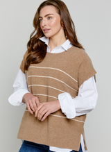 Striped Cashmere Top Praline