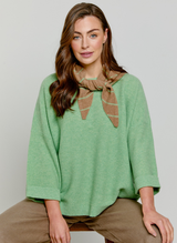 Abbie Rib Cashmere Jumper Lily Green