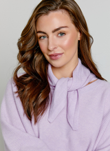 Hailey Cashmere Neck Tie Lavender Fog