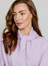 Hailey Cashmere Neck Tie Lavender Fog