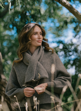 Yak & Alpaca Envelope Scarf - Taupe