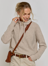 Emma Drawstring Cashmere Jumper - Chinchilla