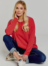 Ava Cashmere Jumper Coral Rose