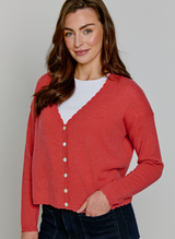 Chelsea Cardigan Coral Rose