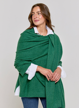 Cashmere Travel Wrap - Botanical Green