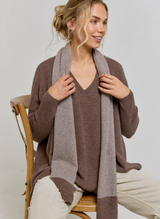 Textured Cashmere Scarf - Cocoa