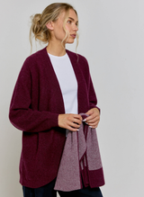Textured Cashmere Scarf - Mulberry