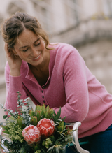 Henley Cashmere Jumper - Rustic Rose