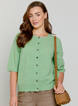 Cashmere Cardigan Lily Green