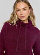 Emma Drawstring Cashmere Jumper - Mulberry