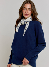 Cashmere Casual Sweatshirt - Navy