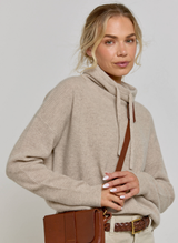 Emma Drawstring Cashmere Jumper - Chinchilla