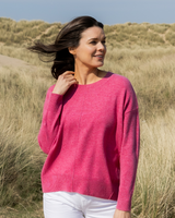 Ava Relaxed Cashmere Jumper - Berry Pink