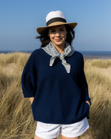 Abbie Rib Cashmere Jumper - Navy