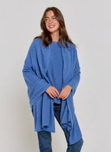 Abbie Rib Cashmere Jumper - Country Blue
