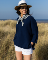 Abbie Rib Cashmere Jumper - Navy