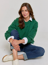 Cashmere Casual Sweatshirt - Botanical Green
