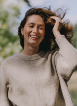 Darcy Yak & Alpaca Oversized Jumper - Chinchilla