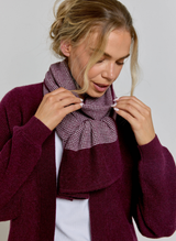 Textured Cashmere Scarf - Mulberry