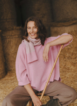 Abbie Rib Cashmere Jumper - Cherry Cream
