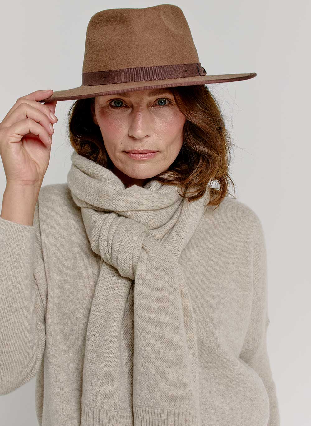 Classic Cashmere Scarf Chinchilla Cashmere Cotton