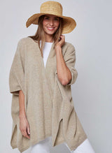 Kimono Rib Cashmere Cardigan - Chinchilla