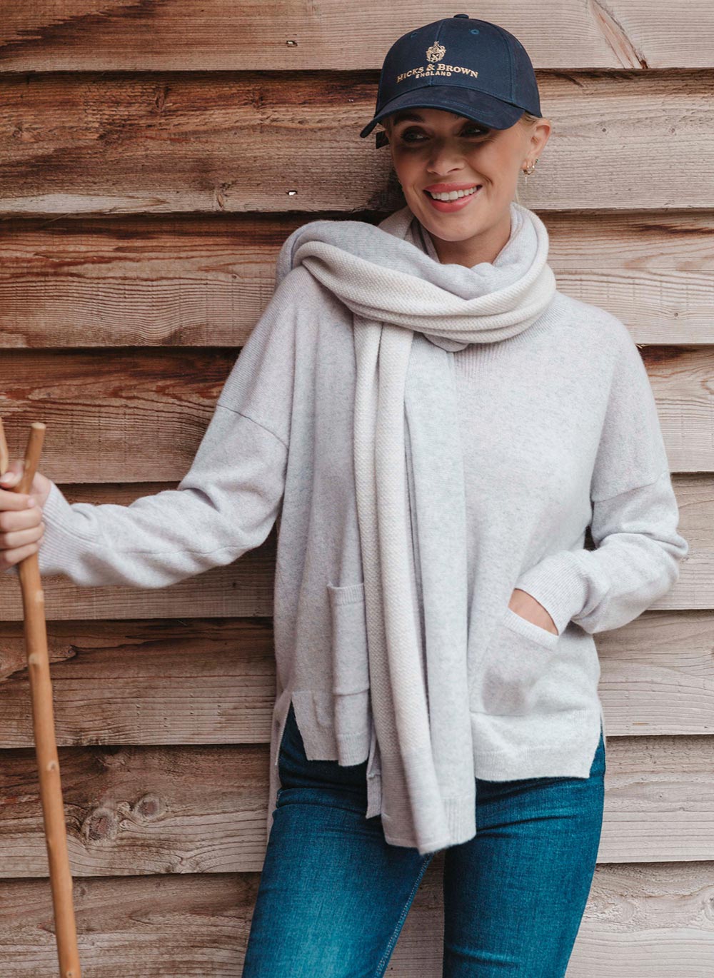 Grey cashmere jumper best sale