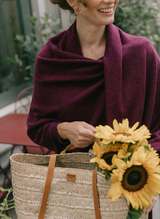 Cashmere Travel Wrap - Mulberry