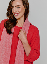 Textured Scarf Coral Rose