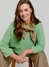 Abbie Rib Cashmere Jumper Lily Green