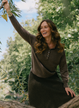 Henley Cashmere Jumper - Cocoa