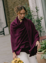 Cashmere Travel Wrap - Mulberry