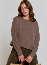 Cashmere Casual Sweatshirt - Cocoa