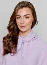 Hailey Cashmere Neck Tie Lavender Fog