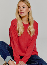 Ava Cashmere Jumper Coral Rose