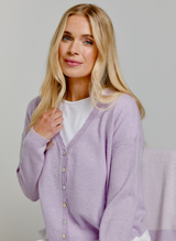 Chelsea Cardigan Lavender Fog
