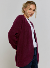 Cocoon Cashmere Cardigan - Mulberry