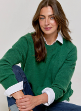 Cashmere Casual Sweatshirt - Botanical Green