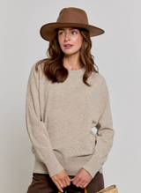 Cashmere Casual Sweatshirt - Chinchilla