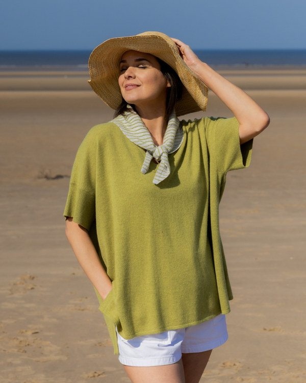 Short Sleeve Cashmere Kimono - Lowland
