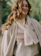 Yak & Alpaca Envelope Scarf - Chinchilla