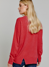 Ava Cashmere Jumper Coral Rose