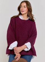 Abbie Rib Cashmere Jumper - Mulberry
