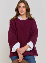 Abbie Rib Cashmere Jumper - Mulberry
