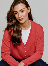Chelsea Cardigan Coral Rose