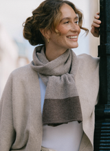 Textured Cashmere Scarf - Cocoa