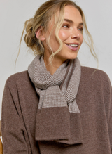 Textured Cashmere Scarf - Cocoa