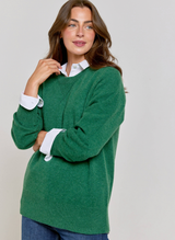 Cashmere Casual Sweatshirt - Botanical Green