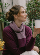 Textured Cashmere Scarf - Mulberry